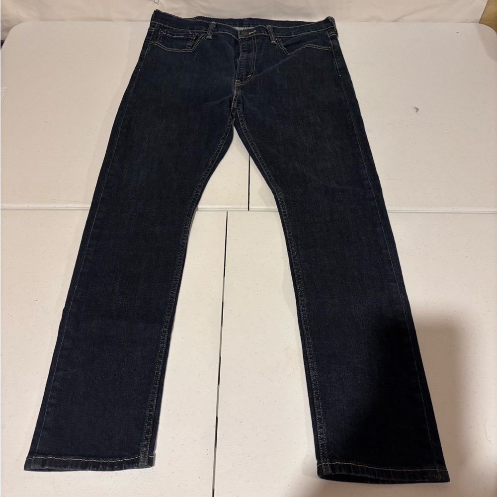 Levi’s 510 Regular Fit Slim Straight Dark Wash Blue Denim Jeans Men’s Size 36x32